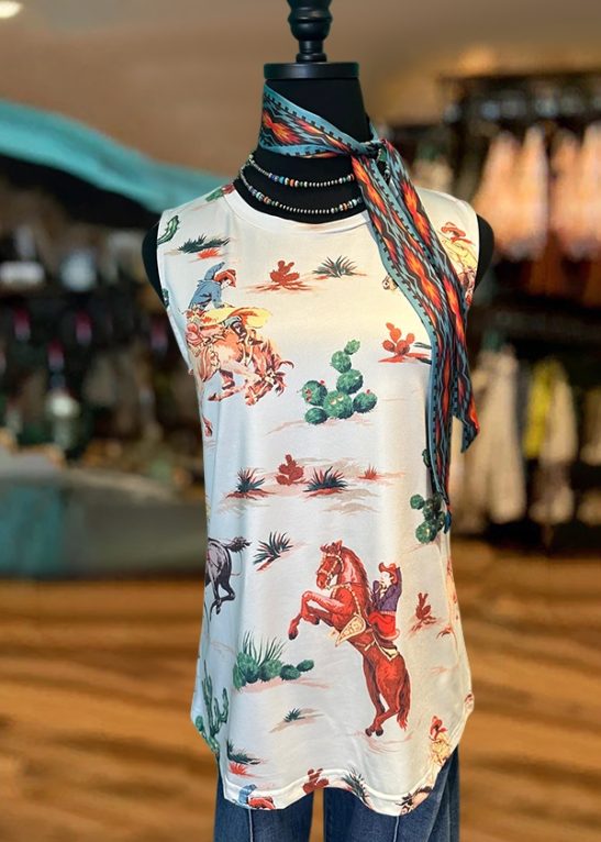 Cowboy Rodeo Graphic Tank